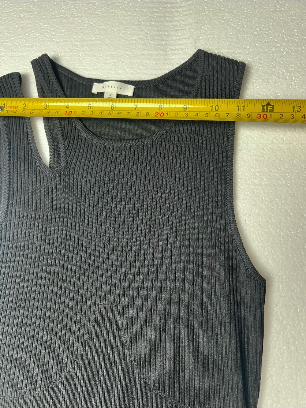 ALL: ROW Black Ribbed Maxi Tank Dress SIZE S - Picture 5 of 15